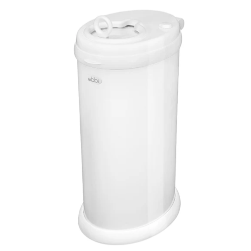 White Stainless Steel Diaper Pail