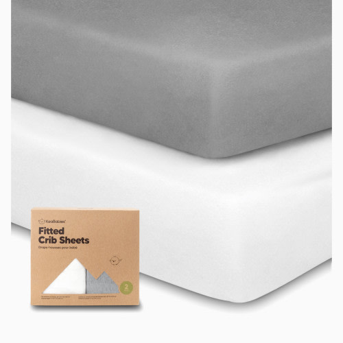 Soothe Fitted Crib Sheets - Cloud