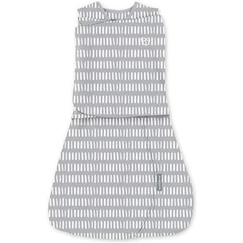 Ingenuity SwaddleMe Arms Free Convertible Swaddle, 1-pack, Fits babies 3-6 months - Dashed Lines