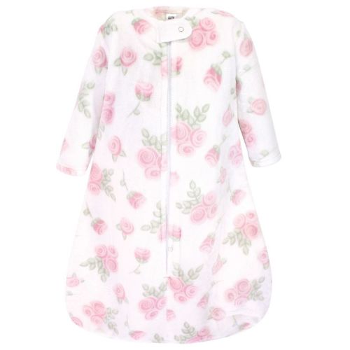 Hudson Baby Infant Plush Sleeping Bag, Sack, Blanket, Pink Rose, 6-12 Months