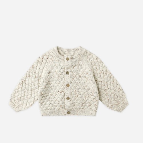 Bubble Knit Cardigan || Natural Confetti – Quincy Mae