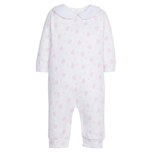 Printed Playsuit - Pink Hearts