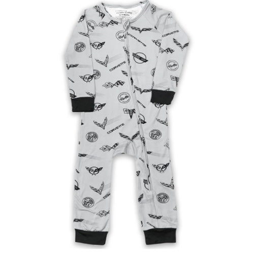 C1-C8 Corvette Emblems Print Infant Romper