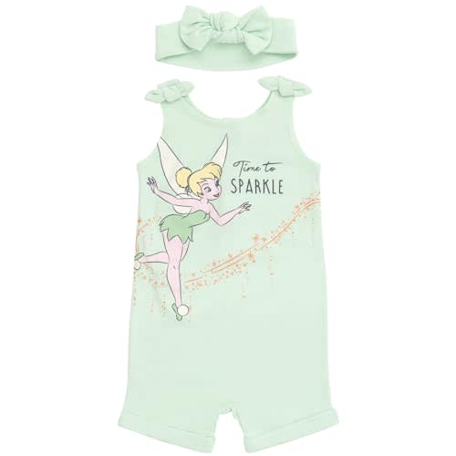 Disney Minnie Mouse Winnie the Pooh Lion King Lilo & Stitch Simba Romper and Headband Newborn to Toddler