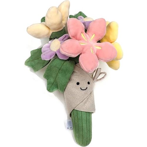 Cute Flower Plush Doll Stuffed Plant Plushie Soft Flower Doll Lovely Smiling Face,Decor Home Andbedroom Sweet Gifts for Women for Boys and Girls 1