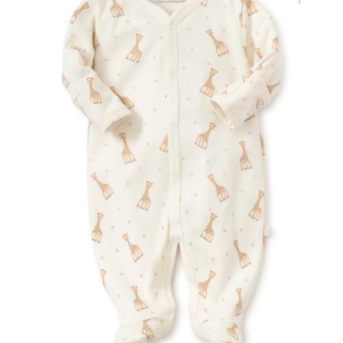 Sophie la girafe Ecru Print Footie