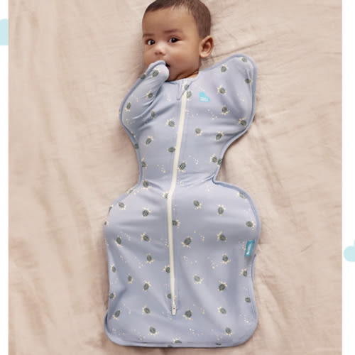 Swaddle Up™ 1.0 TOG Cotton Mist Blue Turtally