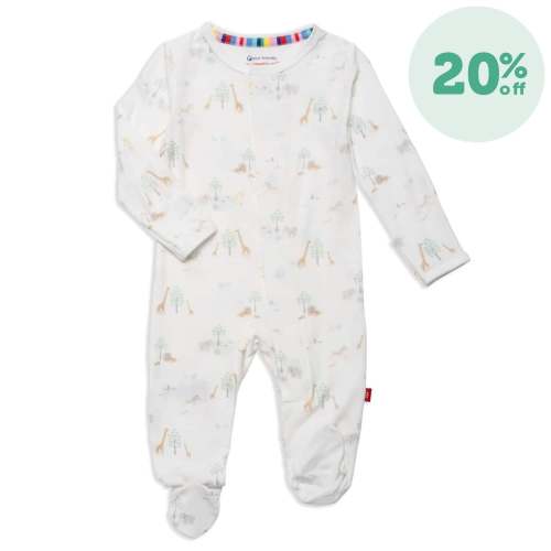 white serene safari modal magnetic parent favorite footie – Magnetic Me