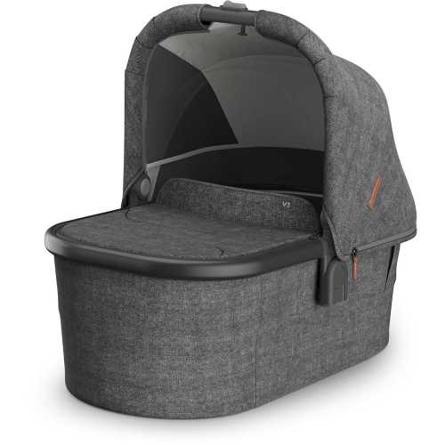 UPPAbaby Vista, Cruz, Ridge Bassinet V3 - Greyson (Charcoal Melange / Carbon Frame)