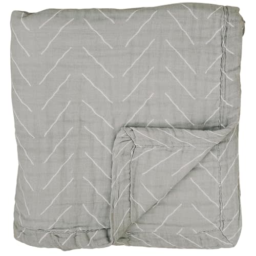 Mebie Baby Muslin Quilt, Desert Sage, 100% Cotton Baby Blanket for Girls and Boys, Newborns, Toddlers, Soft Swaddle, 47"x47"
