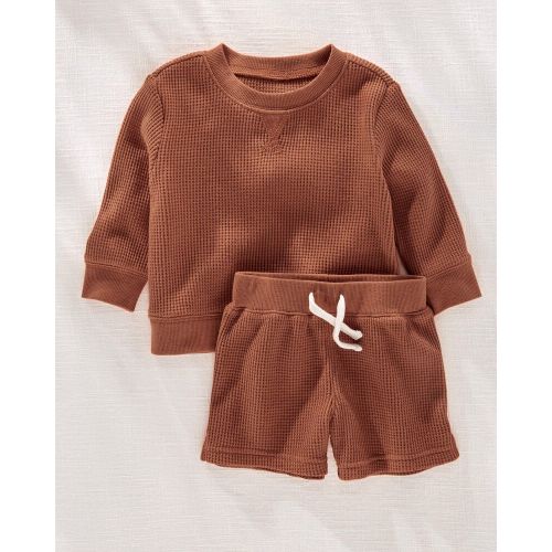 Baby Hilary Duff 2-Piece Thermal Outfit Set - 12M - Rust