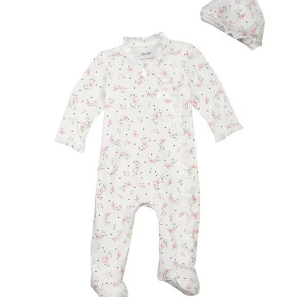 Little Me Baby Girls Vintage Rose Footie Set | Dillard's
