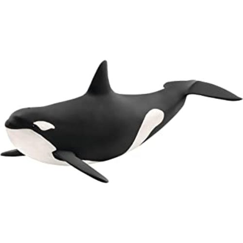 Schleich Wild Life Realistic Ocean Orca Killer Whale Animal Figurine - Authentic Wild Orca Killer Whale Toy for Boys and Girls Education Imagination and Play, Highly Durable Gift for Kids Ages 3+