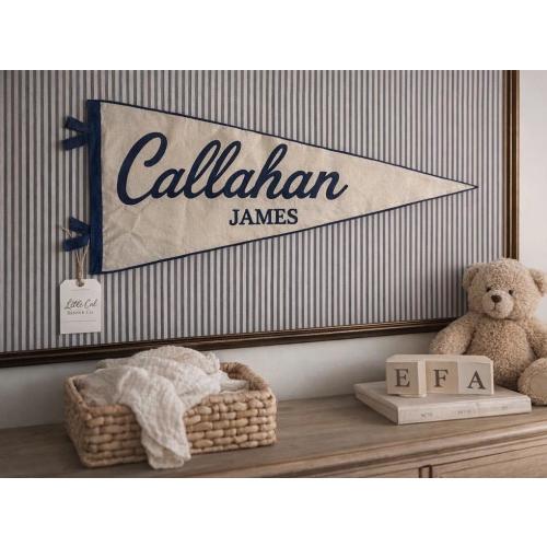 Custom Hand Painted Name Pennant/Banner