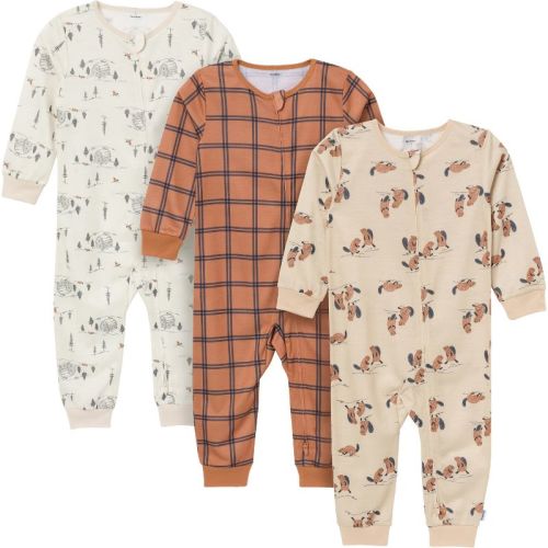 Gerber Toddler Boys' 3-Pack Footless Pajamas
