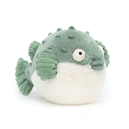 Jellycat Pacey Pufferfish Stuffed Animal, 7 inches - Ocean & Sea Plush Toy - Classic Children's Gift
