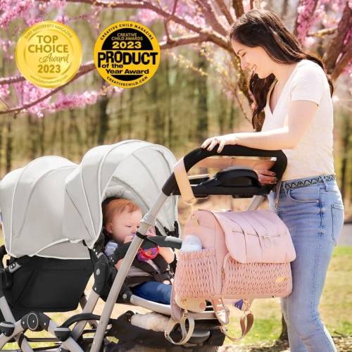 Hannah & Sophia Belle Convertible Diaper Backpack & Messenger Bag