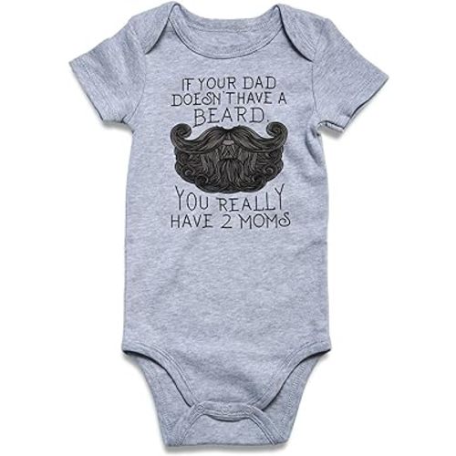 RAISEVERN Baby Boys Girls Clothes Infant Romper Newborn Bodysuits Funny Outfit 0-12 Months