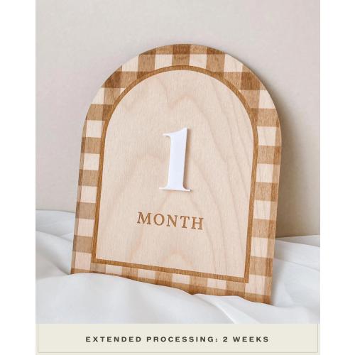 Baby Boy Milestone Marker Boy Monthly Milestone Baby Boy Month Milestone Baby Wooden Milestone Monthly Sign Baby Milestone Card Baby Shower