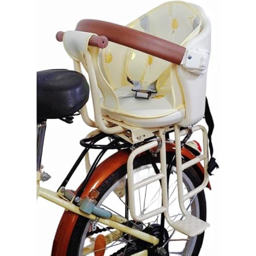 Rear Kid's Bike Seat,Rear Mounted Child Bike Seat Wraparound Attachment for Adult Bike with Armrest Harness and Pedals,Toddler Bike Seat for Child Ages 6 Months to 6 Years(Up to 110lb)
