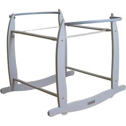 Deluxe Grey Moses Basket Rocking Stand