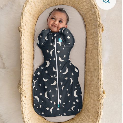 Small - Swaddle Up™ 1.0 TOG Cotton Charcoal Big Sky