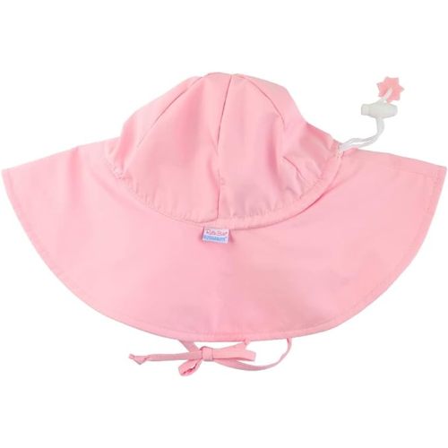 RuffleButts® Baby/Toddler Girls Baby/Toddler Sun Hat with UPF 50+ Sun Protection and Floppy Wide Brim