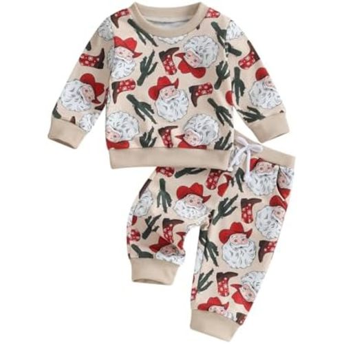 Kayotuas Toddler Baby Christmas - Christmas Cowboy Beige 2-3T