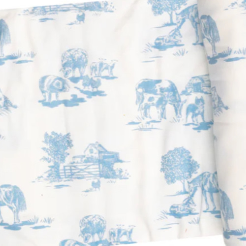 Swaddle Blanket - Farm Toile