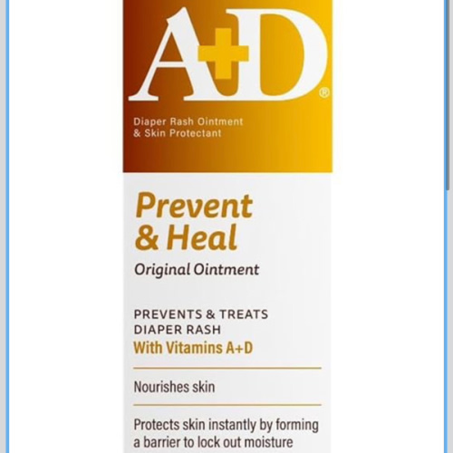 A+D Original Diaper Rash Ointment Prevents & Treats Diaper Rash, Moisturizing Skin Protectant with Vitamins A & D, Healing Skin Ointment for Dry and Cracked Skin 4oz