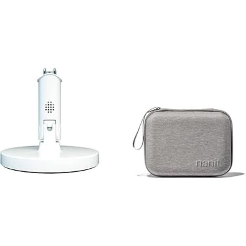 Nanit Flex Multi-Stand – Travel Baby Monitor Accessory, Portable Stand for Nanit Pro Baby Monitor & Travel Case – Protective Hard Shell Carrying Case Pro Baby Monitor and Multi-Stand Travel, White