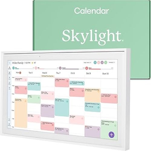 Skylight Calendar: 15-inch Wall Planner Digital Calendar & Chore Chart, Smart Touchscreen Interactive Display for Family Schedules – Wall Mount Included, Great for Organizing Your 2025 Calendar