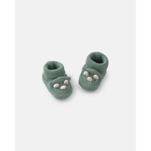 Baby Boy Dinosaur Baby Booties - Green | Carter's