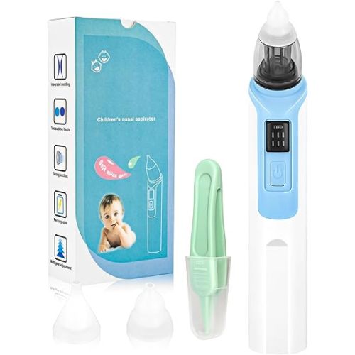 Nasal Aspirator for Baby Electric Nose Aspirator for Toddler Baby Nose Aspirator (Blue)