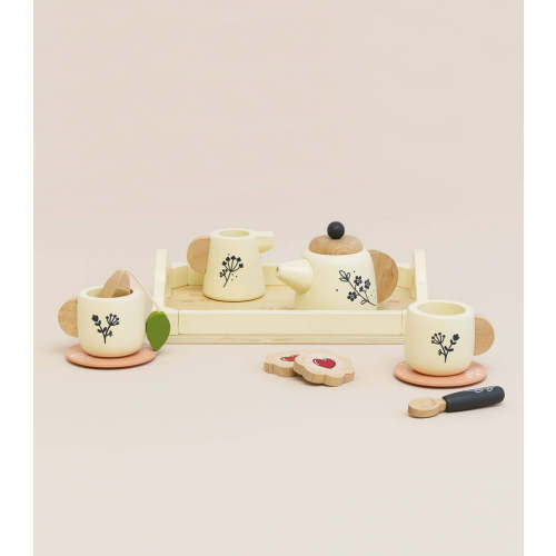 Wooden Tea Set & Tray (ships in approximately one week)