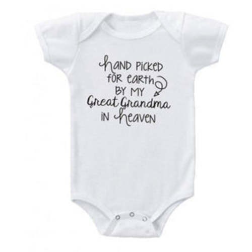 Hand Picked By My Great Grandma Onesie for Baby Boys & Girls – Bitsy Bug Boutique
