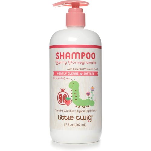 Little Twig Shampoo, Natural Plant Derived Formula, Berry Pomegranate, 17 fl oz.