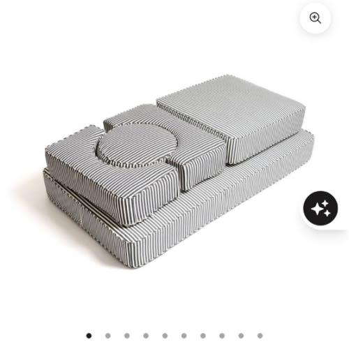 The Modular Pillow Stack - Lauren's Navy Stripe