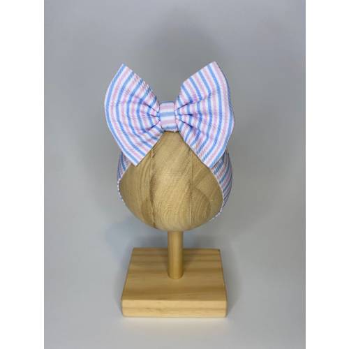 Newborn Stripes Headwrap | Hospital Stripes Headwrap | Baby Headwrap | Newborn Headwrap | Hospital Headwrap | Baby Girl Gifts | Hospital Bow