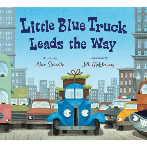 Little Blue Truck Leads the Way Board Book with City Adventure