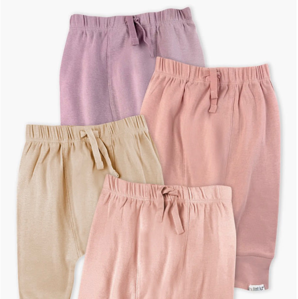 Jordan Set of 4 Assorted Organic Cotton Joggers, 0-3M
