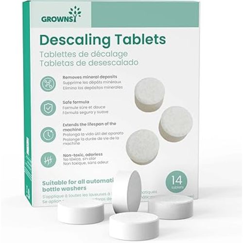 GROWNSY Baby Bottle Washer‘s Descaler Tablets 14 Count