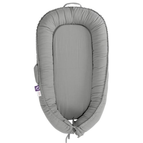 Baby Lounger for Newborn Infant 0-18 Months, Portable Adjustable Infant Floor Seat, Soft Breathable with 100% Organic Cotton Lounger Cover, Newborn Essentials (Golden Brown)