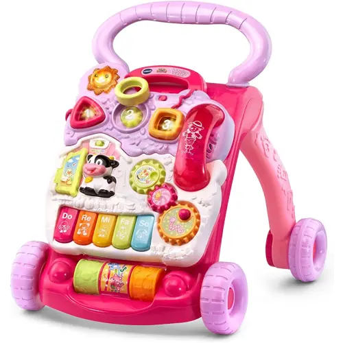 VTech Sit-to-Stand Learning Walker (Frustration Free Packaging), Pink