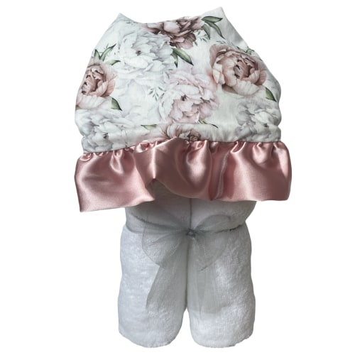 Plush Hooded Bath Towel- Floral Dreams