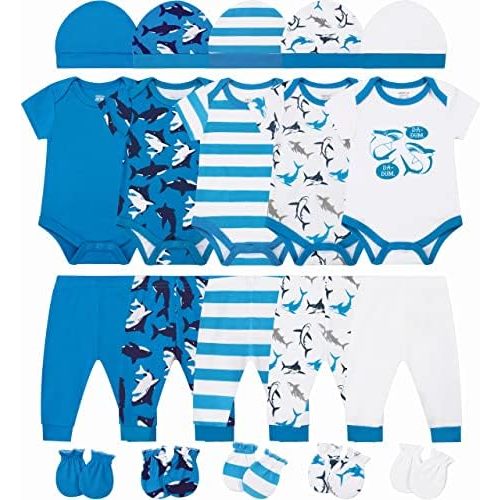 ABeCue Baby Boy Layette Essentials Set Newborn Girl Clothes Pack Infant Gift Sets 20-Piece