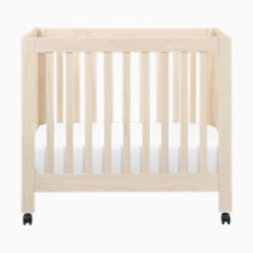 babyletto Origami Mini Crib - Washed Natural