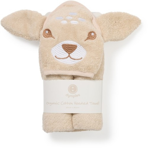 Dymples Organic Cotton Hooded Towel - Deer