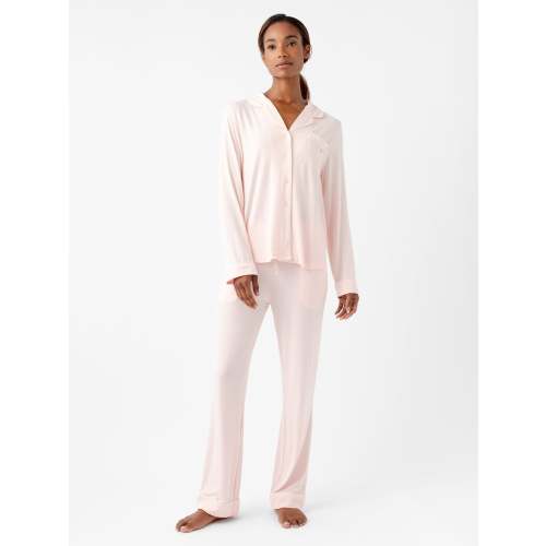 Women's Bamboo Stretch-Knit Long Sleeve Pajama Set | Cozy Earth