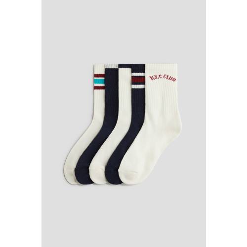 5-PACK RIBBED SOCKS